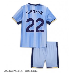 Tottenham Hotspur Brennan Johnson #22 Vieraspaita Lapsille 2024-25 Lyhythihainen (+ shortsit)